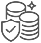 price risk management shield icon